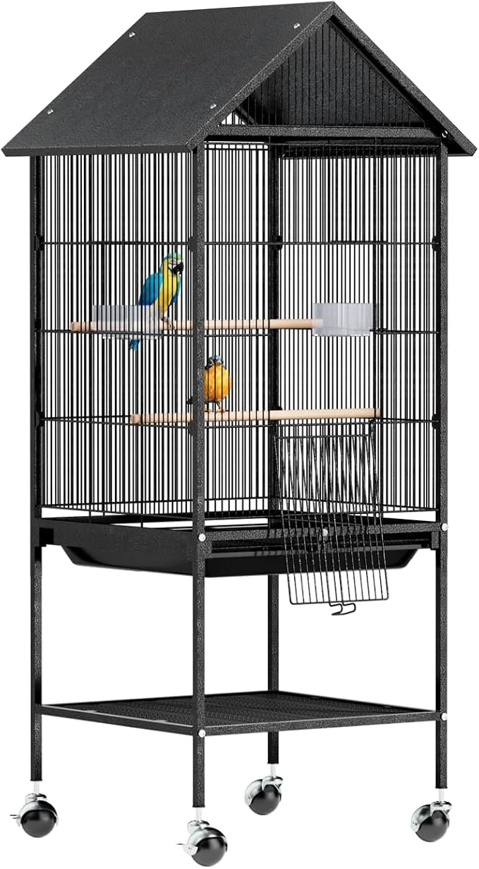Relaxed VINGLI Bird Cage with Rolling Stand Original Design