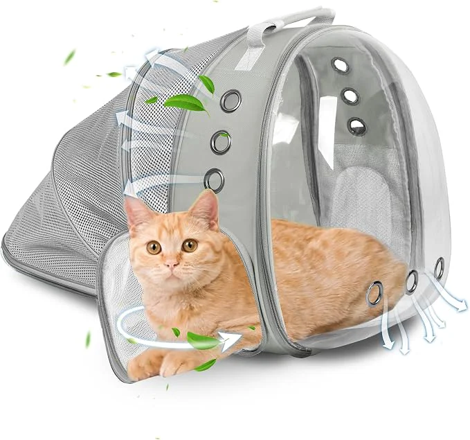 Soft Cat Backpack Carrier Back Expandable Bubble Pet Carrier Backpack Lightweight