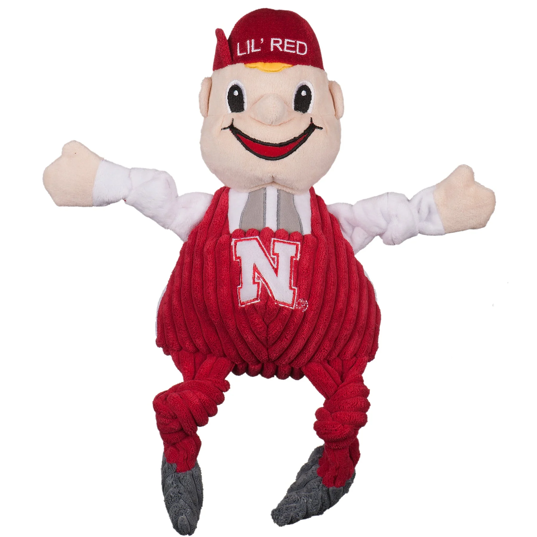 Soft NCAA University of Nebraska Lil Red Knottie® Plush Dog Toy Prestigious