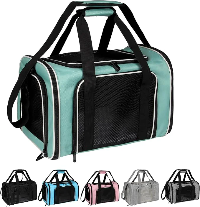 Environmentally Friendly Cat Dog Carrier for Small Medium Pet Carriers Up to15Lbs Cats Carrier Soft- Artisan