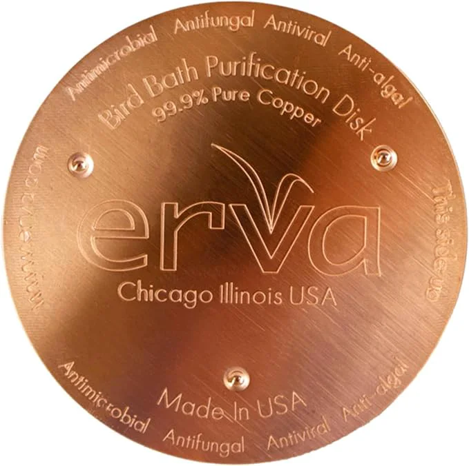 Natural Erva Copper Bird Bath Purification Disk Smart