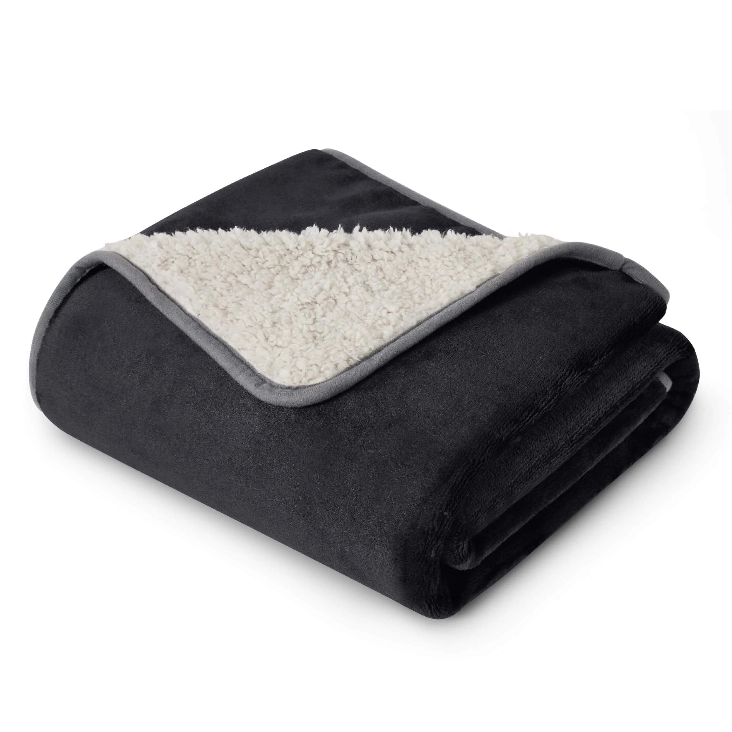 Casual Bedsure Waterproof Sherpa Fleece Blanket for Bed Furniture – Queen 90x86 Black Reversible Leakproof Interior Clean