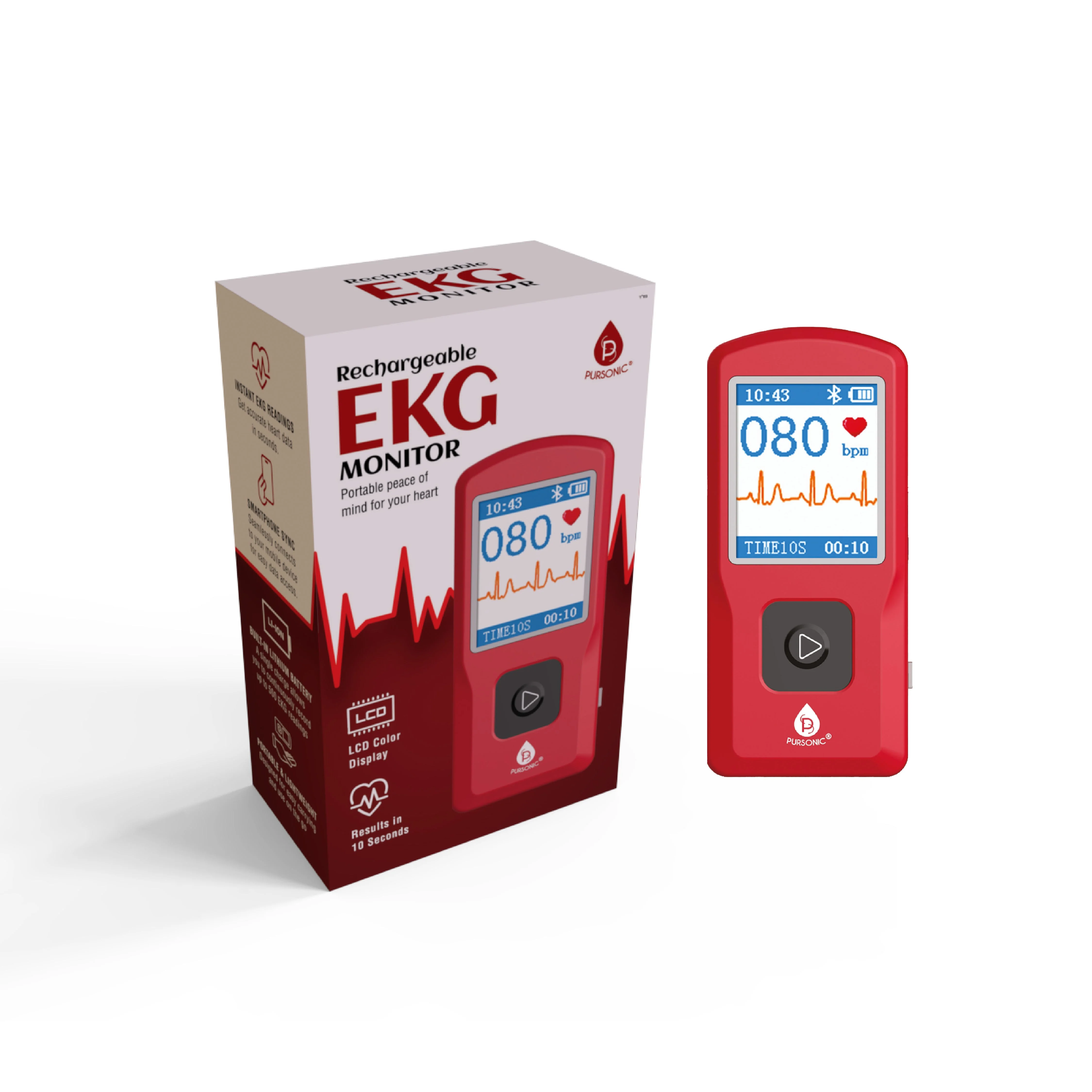 Expertly Made Rechargeable EKG Monitor Recyclable