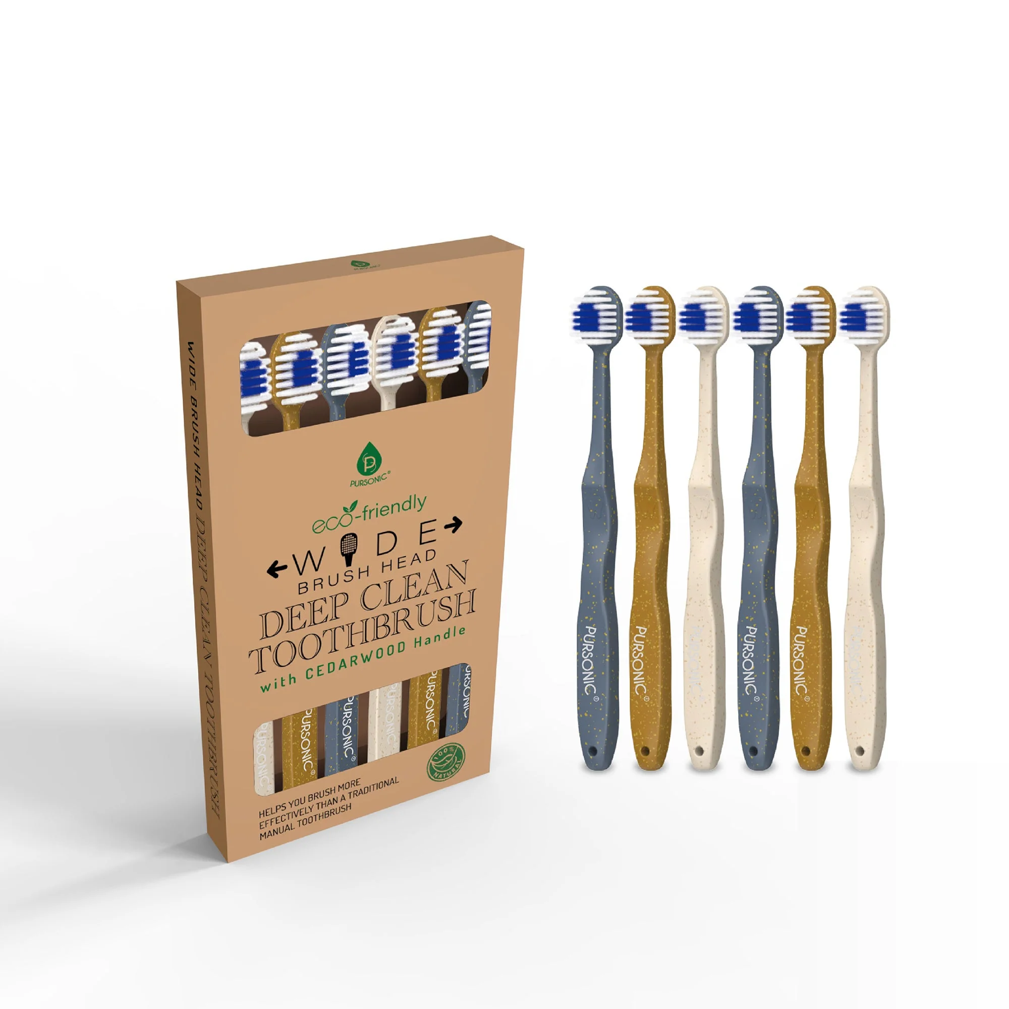 Luxury Eco Friendly Wide Brush Head Deep Clean Toothbrush First-Class