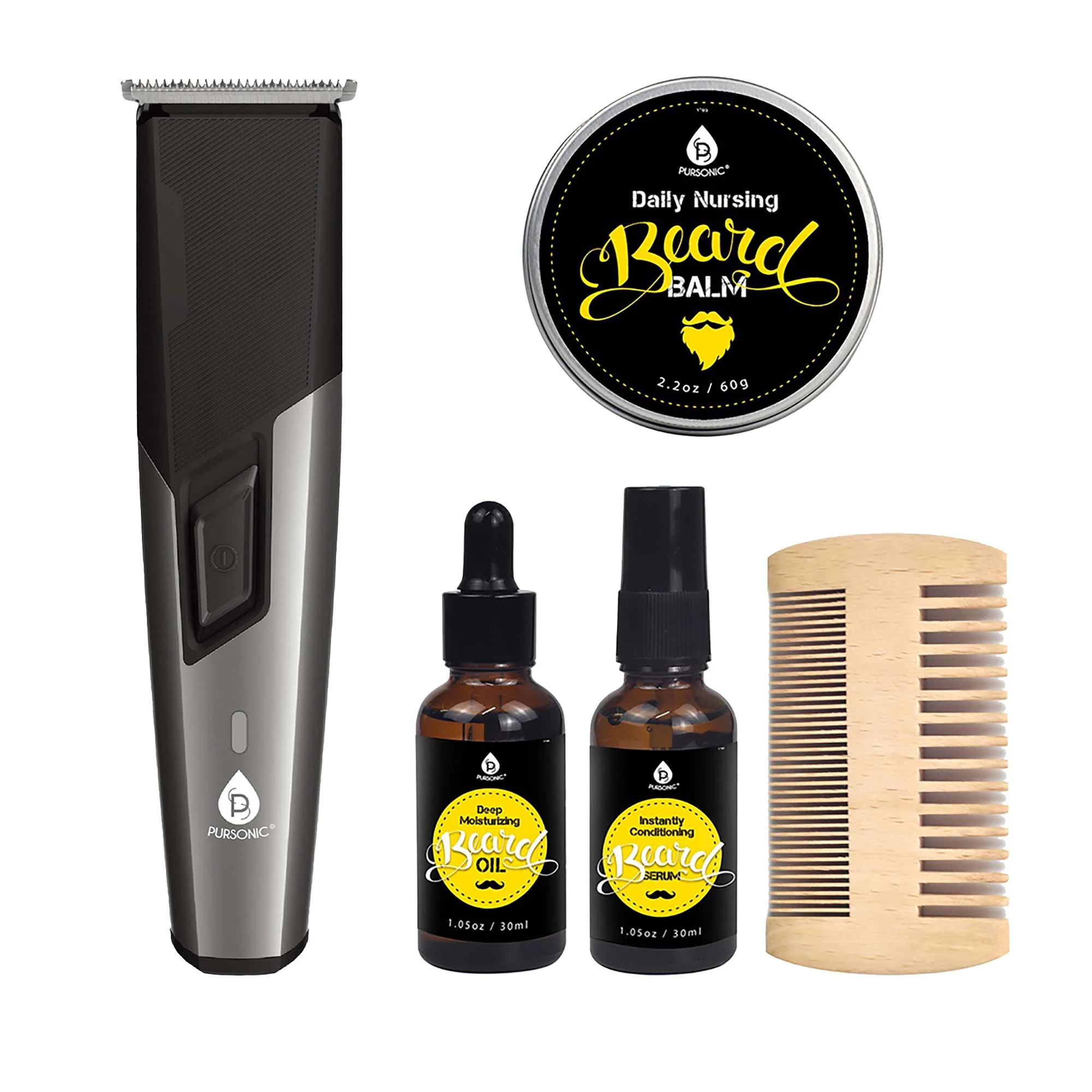Environmentally Friendly Rechargeable Men s Grooming Beard Care Bundle – Complete Hair Beard Nose and Ear Kit Proven