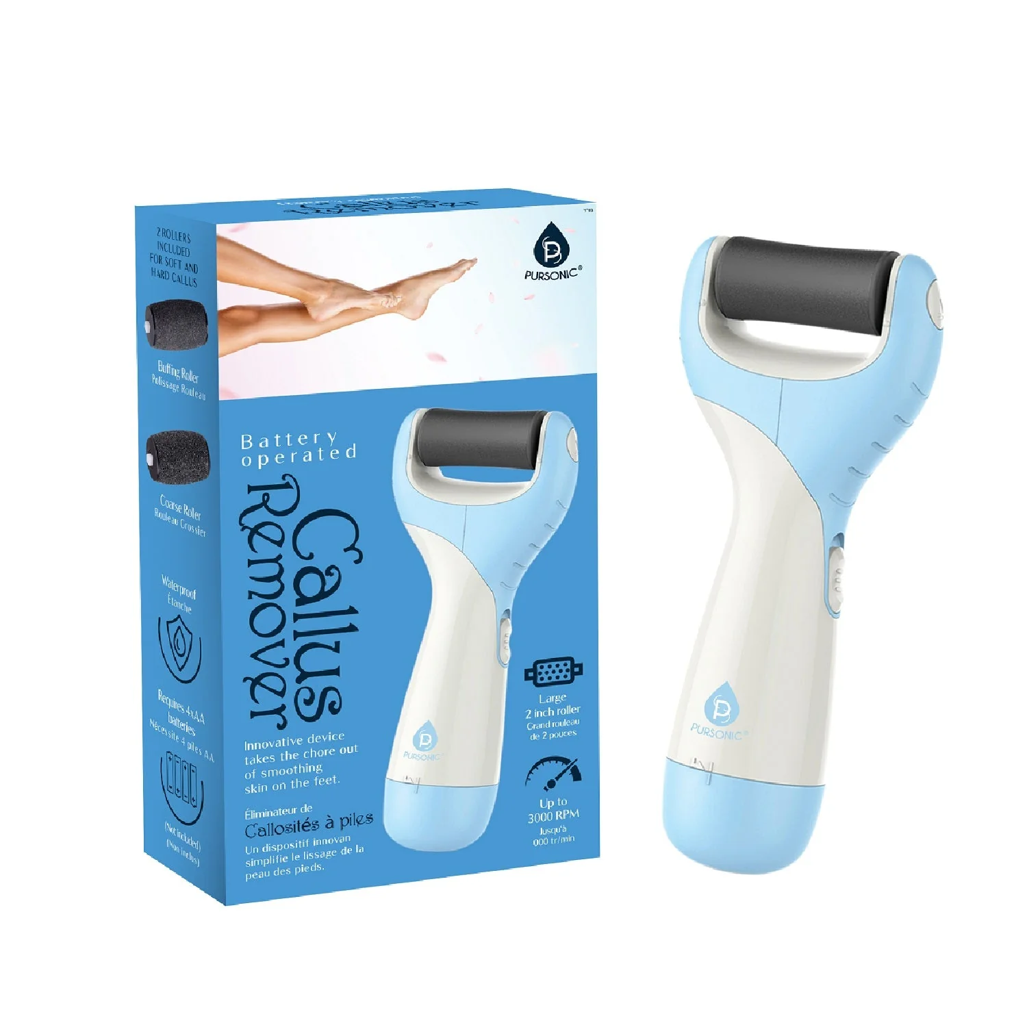 High-Performance Pedi Foot File Battery Operated Callus Remover Tool Expertly Made