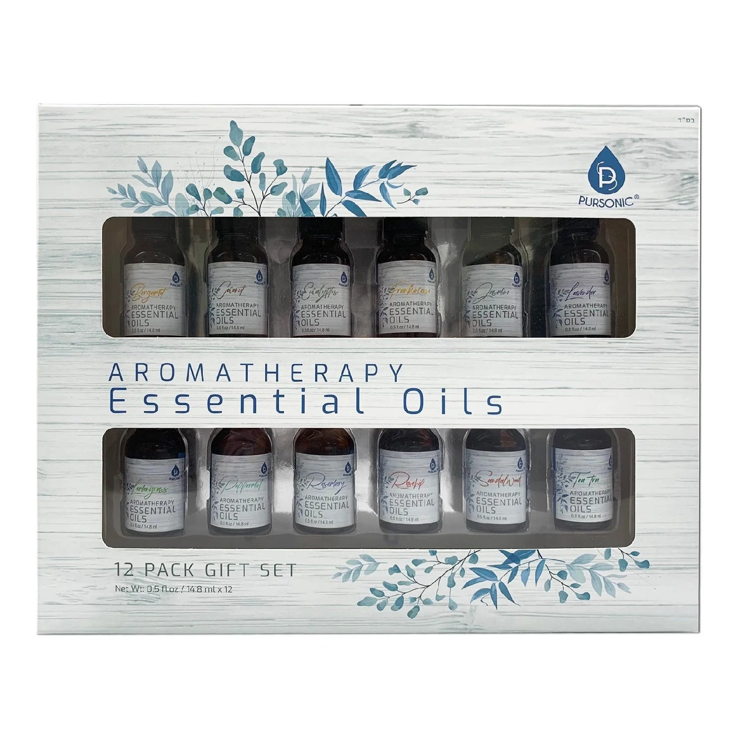 Prestigious 12 Pack of Aromatherapy Essential Oils Elegant