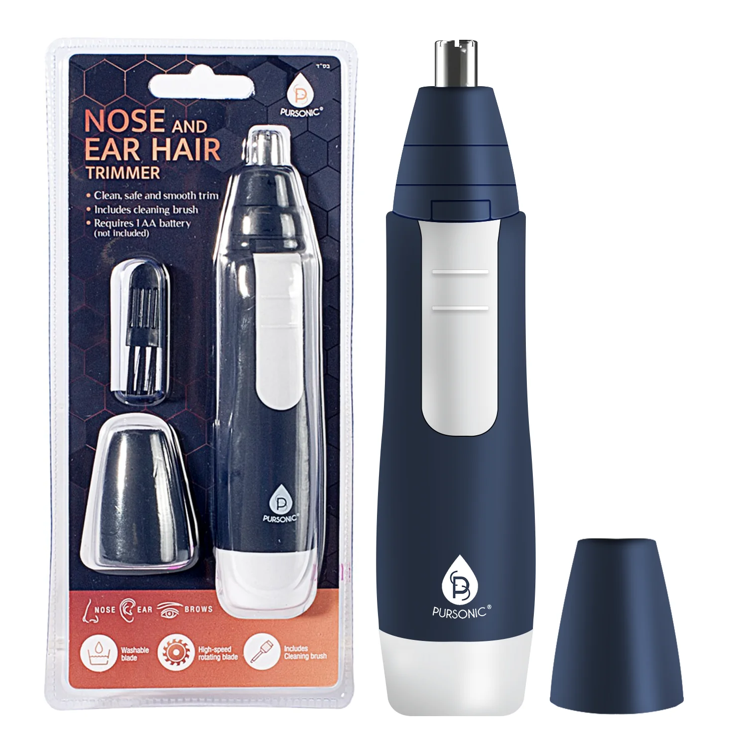 Recyclable Pursonic Nose and Ear Hair Trimmer Relaxed