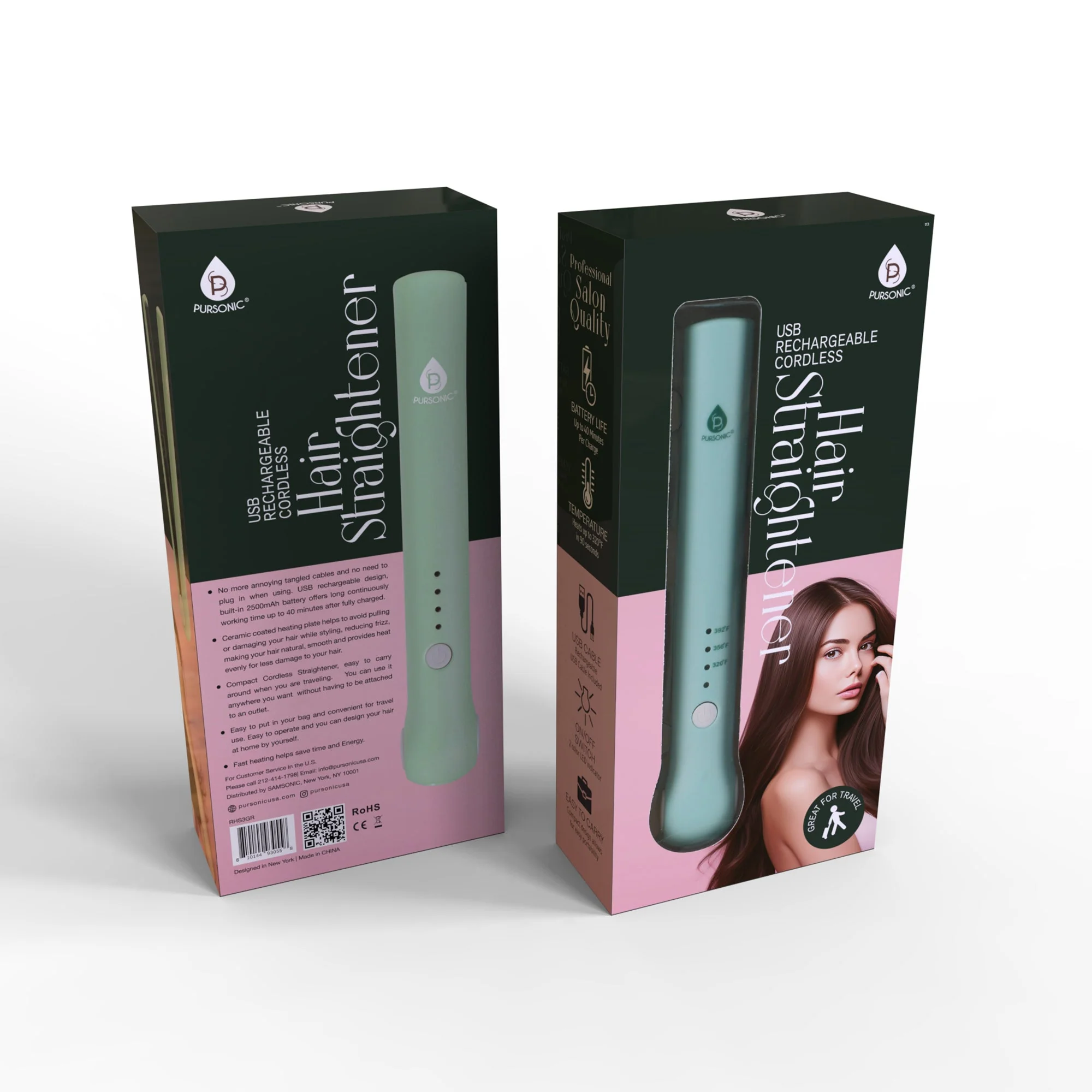Consistent USB Rechargeable Cordless Hair Straightener Top-Quality