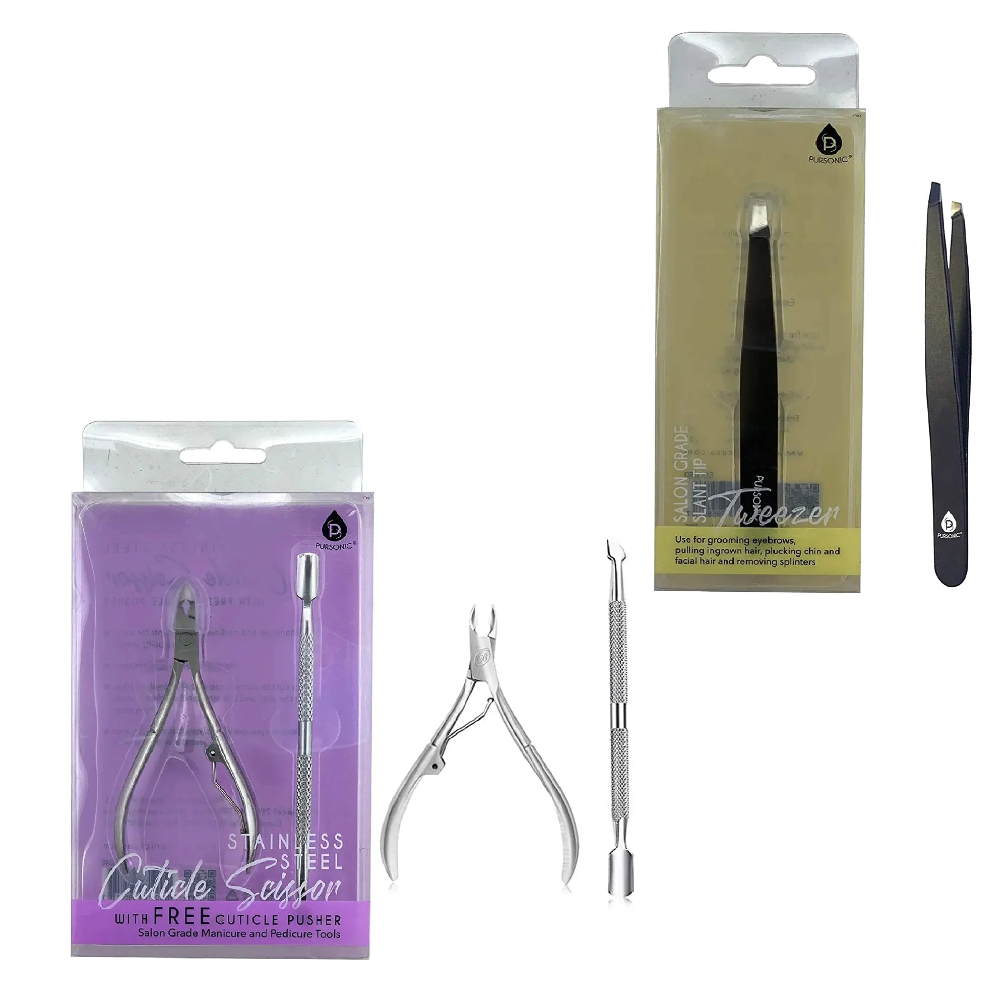 Outstanding Precision ion Bundle Slant Tip Tweezer Salon-Grade Nail Care Kit Contemporary