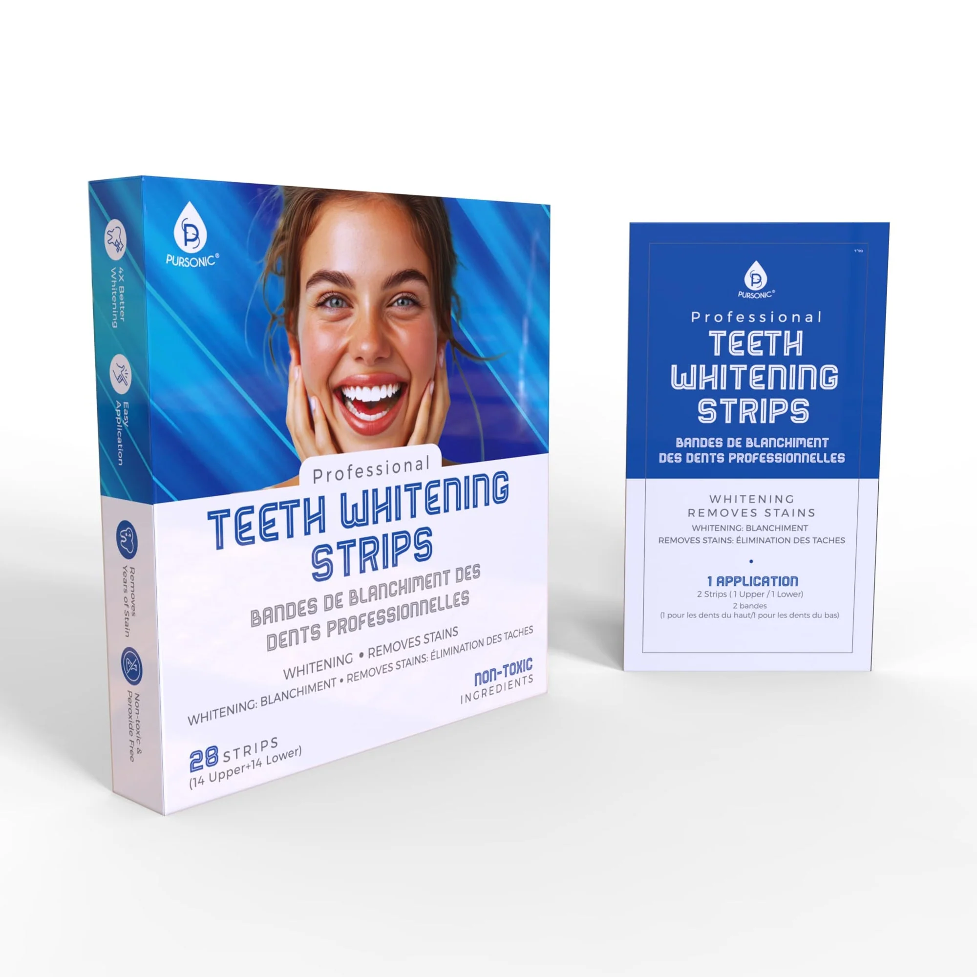 Long-Lasting Professional Teeth Whitening Strips Convenient