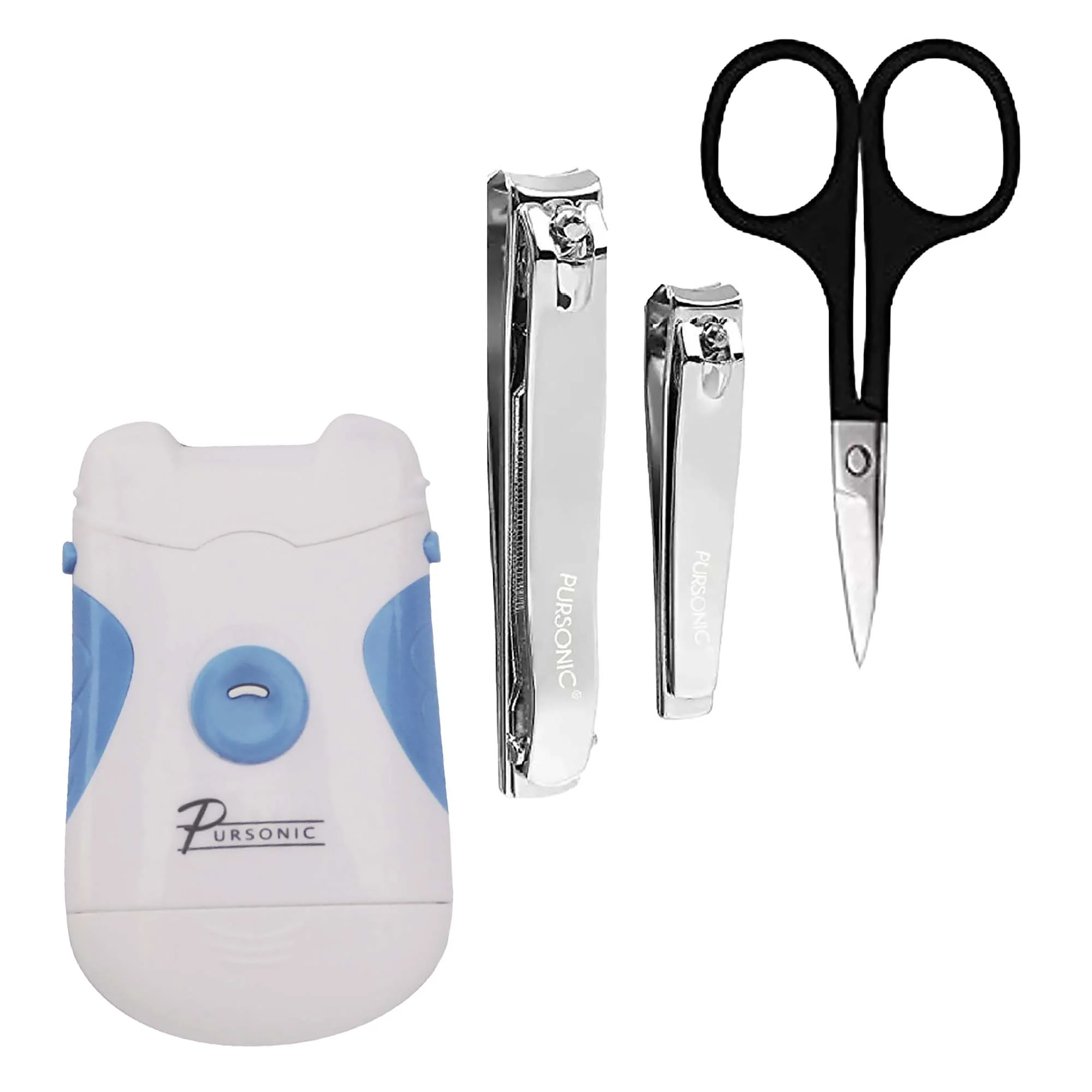 High-Grade Nail Care Essentials Kit Premium Nail Clippers Stainless Steel Scissors and Portable Electric Nail Trimmer Filer Green