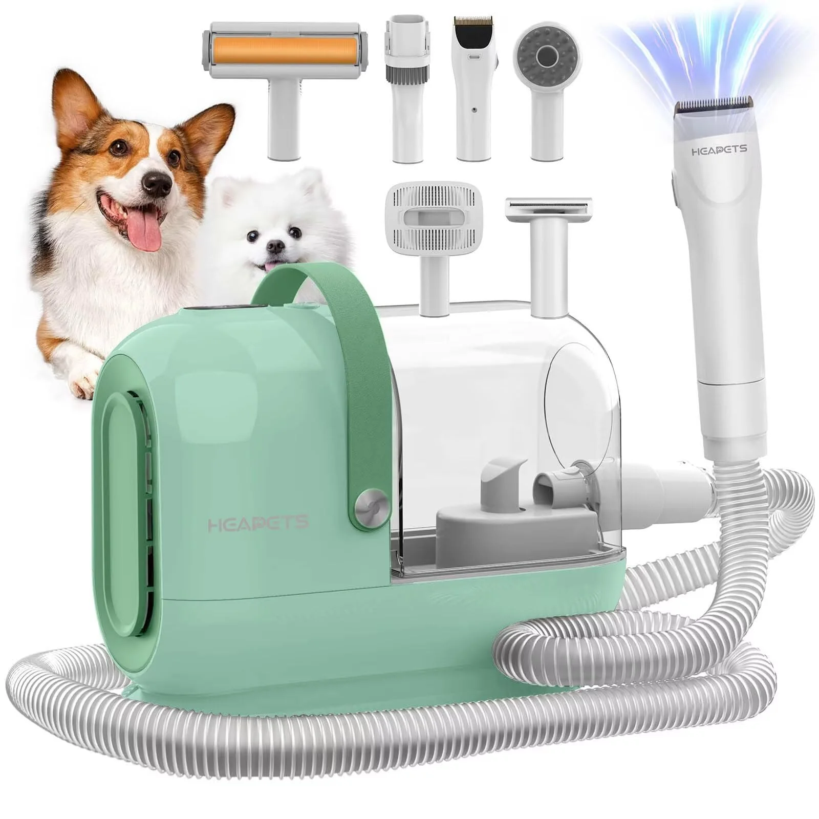 Outstanding HEAPETS Dog Grooming Vacuum Kit – 3L 7 Tools Low-Noise Home Grooming Prestigious