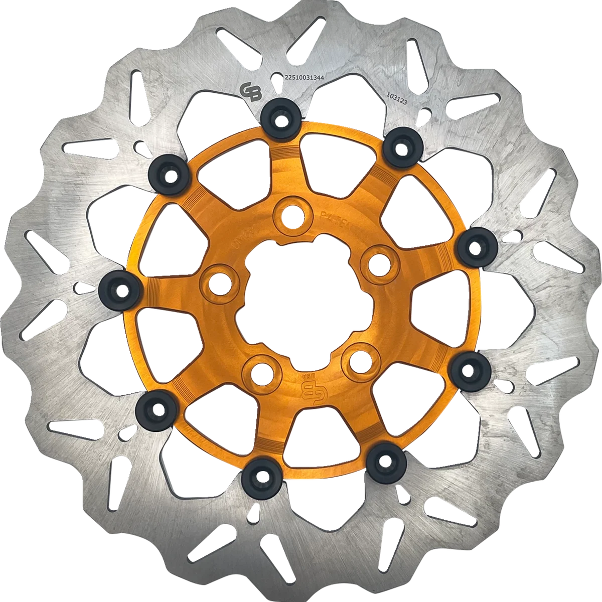 Contemporary GALFER Brake Rotor - Rear - Orange DF681CW-O Specialty
