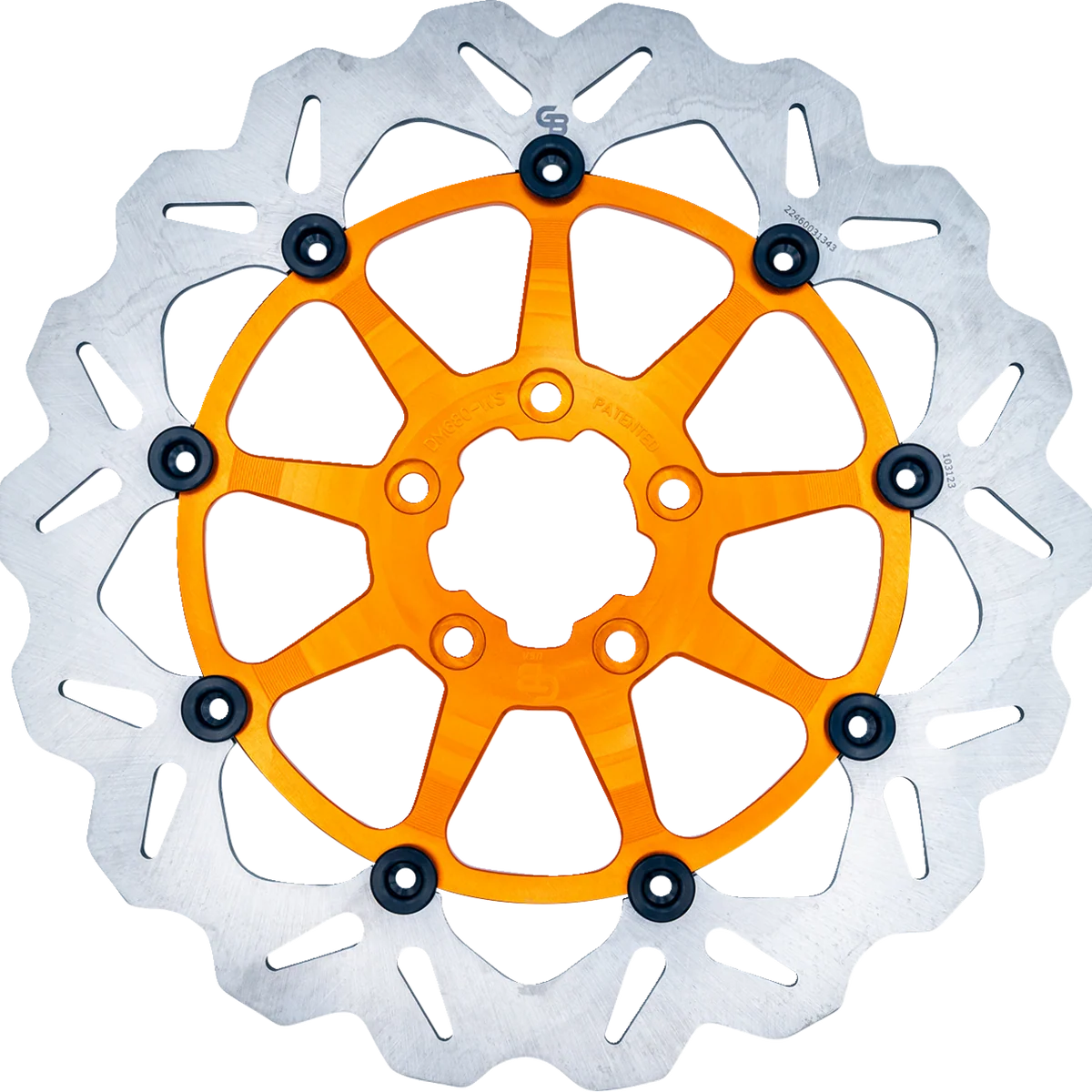 Premium GALFER Brake Rotor - Front - Orange DF680CWS-O Solid