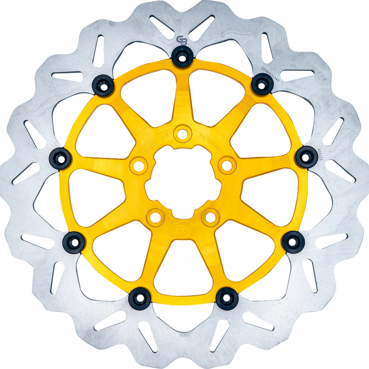 Original GALFER Brake Rotor - Front - Gold DF680CWS-G Top-Quality