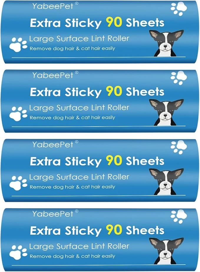 Luxury Extra Sticky Large Lint Roller Refills 6.3'' Giant Lint Roller Refills for Pet Hair Clothes Furniture Cleaning 360 Sheets in TotalAbout ThisOverview Green