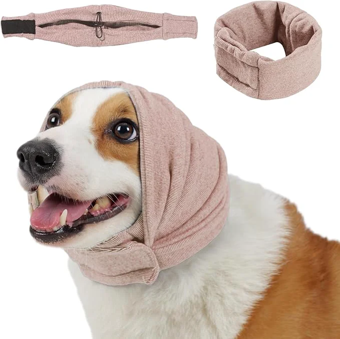 Versatile Dog Calming Hoodie No Shake Ear Wraps for Dogs Adjustable Dog Ear Muffs for Noise Protection Ear Wrap Head Cover for Anxiety Relief Hematoma Dusty Rose S Head Circle 9.8 -14.9 About ThisOverview Outstanding