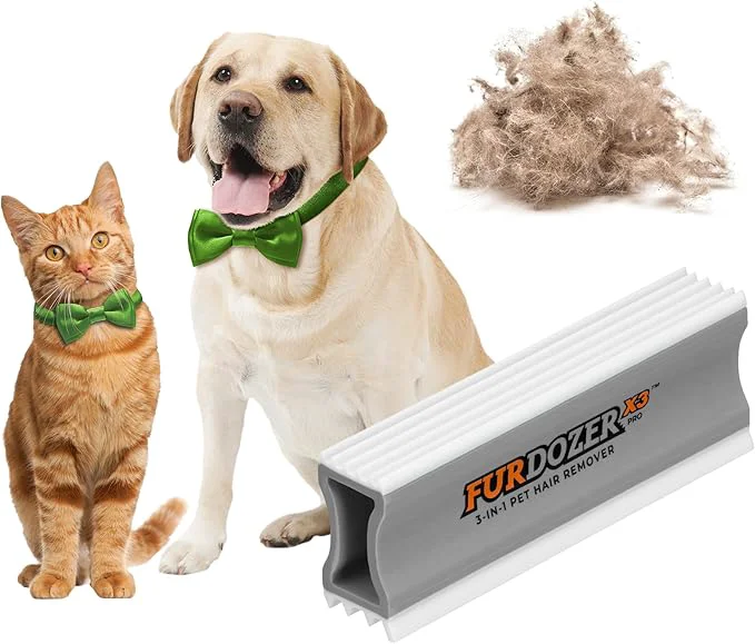 First-Class FurDozer Pet Hair Remover Auto Detailing Tools - Cat Dog Hair Remover for Carpets Car Interiors Couches Bedding Pet Furniture Gray X3 PRO - 5 Long About ThisOverview Eco-Friendly