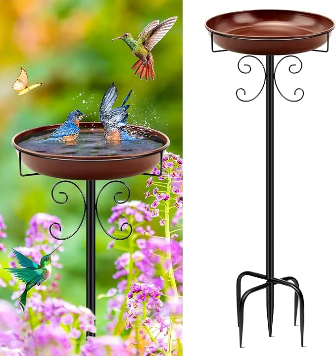 Superior Daoeny Heavy Duty Bird Baths for Outdoors 35In Outdoor standing Birdbaths Flexible