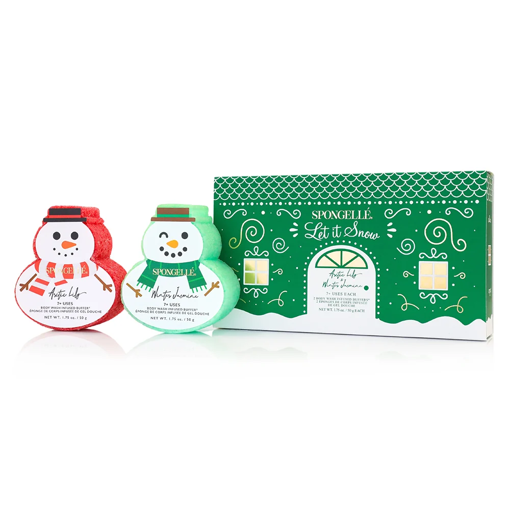 Reusable Let It Snow Holiday Snowman Gift Set Pure