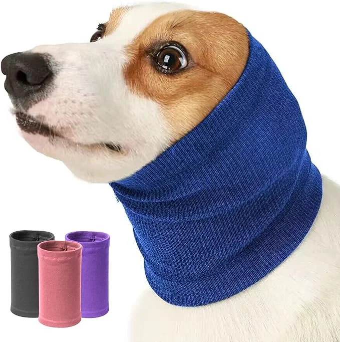 Contemporary Nanaki Dog Calming Hoodie Quiet Head Cover Sleeves-Ear Covers Hood for Noise Bath The Grooming and Force Drying Head Protection for Anxiety Relief and Calming Dog Neck and Ear Warmer Fireworks 1PackAbout ThisOverview Functional