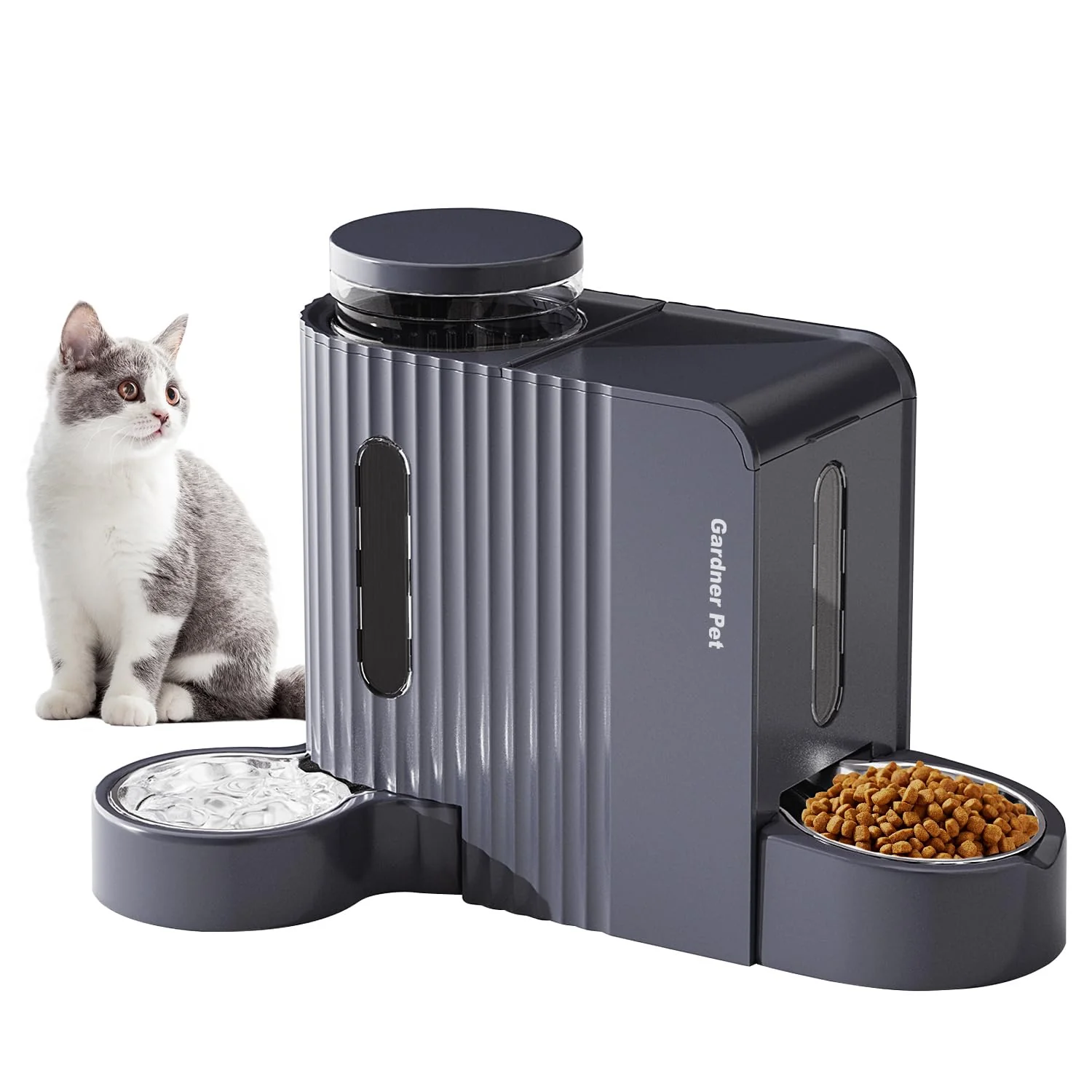 World-Class Gardner Pet Automatic Gravity Feeder Water Dispenser – Stainless Steel Large Capacity 1.6 Gallons x 2 Top-Quality