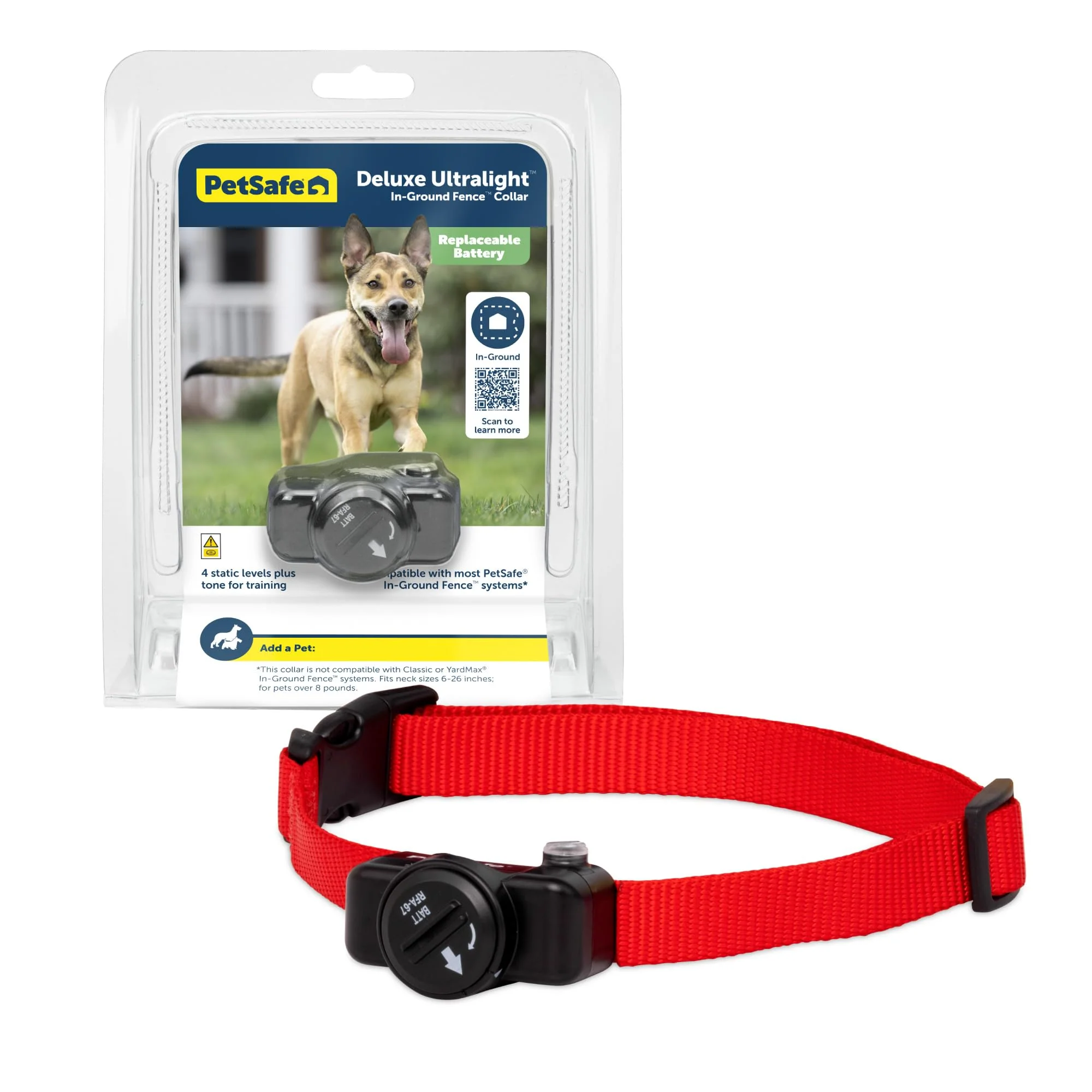 Relaxed PetSafe Deluxe Ultralight Pet Fence Receiver Collar — In-Ground Waterproof Adjustable Fashionable
