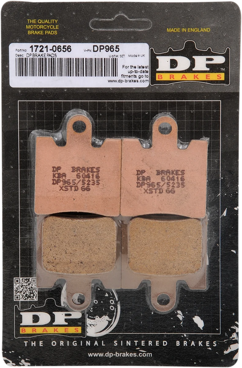Practical DP BRAKES Standard Brake Pads - FJR DP965 Consistent