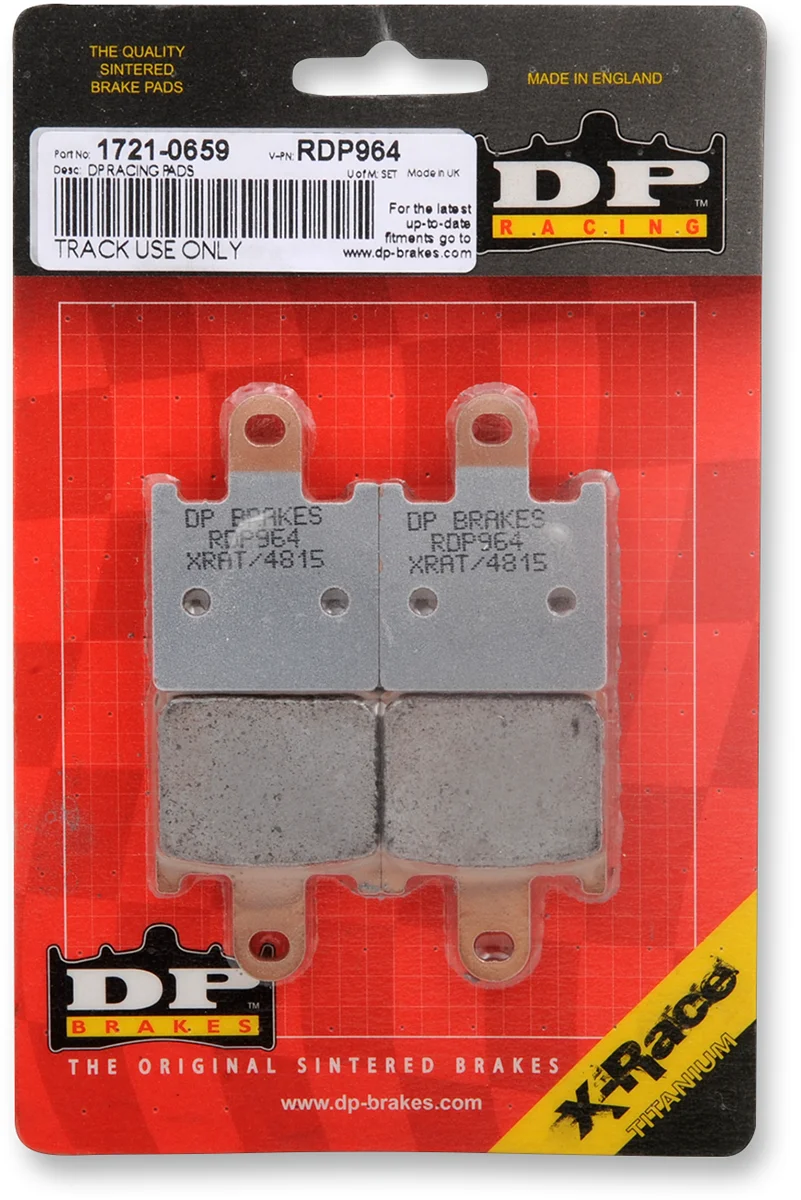 Advanced DP BRAKES RDP Racing Brake Pads - ZX-14R RDP964 High-Grade