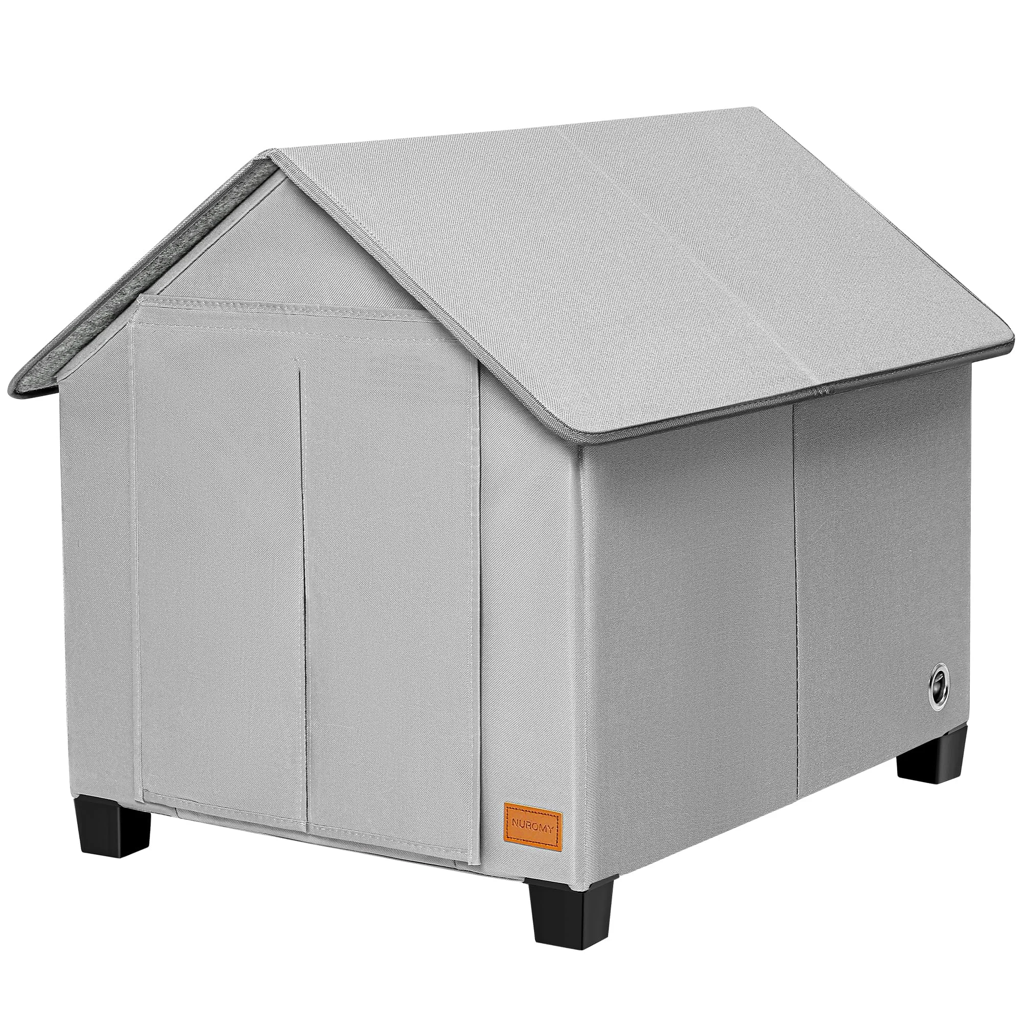 Efficient NUROMY Insulated Outdoor Dog House with Warm Mat Weatherproof Shelter for Medium Dogs Large Cats Trusted