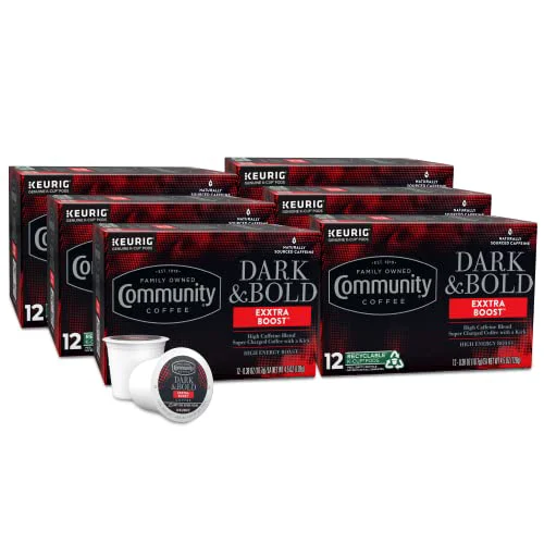 World-Class Dark Bold Exxtra Boost 72 Count Coffee Pods Excellent