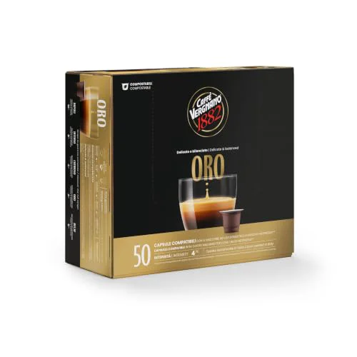 Genuine Caffe Vergnano Oro Espresso Pods 50 Count Casual