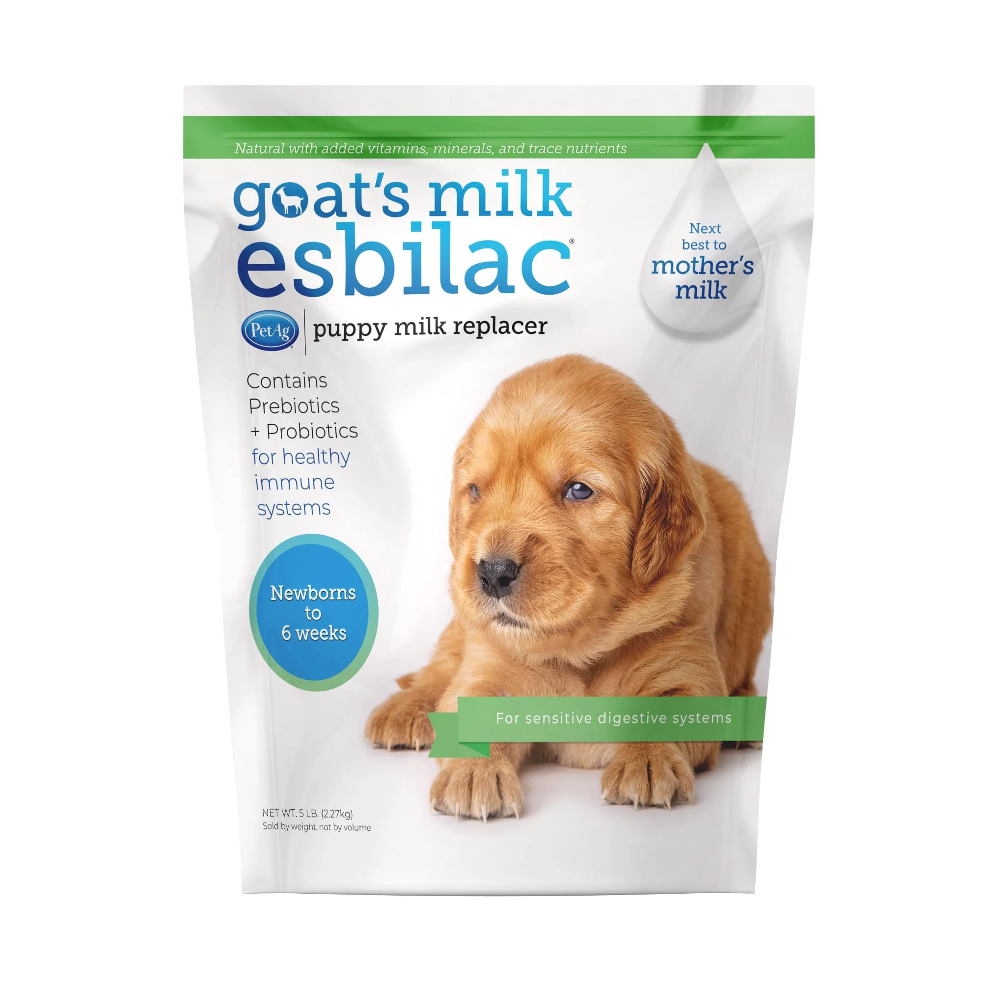 Fashionable PetAg Goat s Milk Esbilac Powder 5 lb – Puppy Formula with Prebiotics Probiotics Vitamins Newborn to 6 Weeks Traditional
