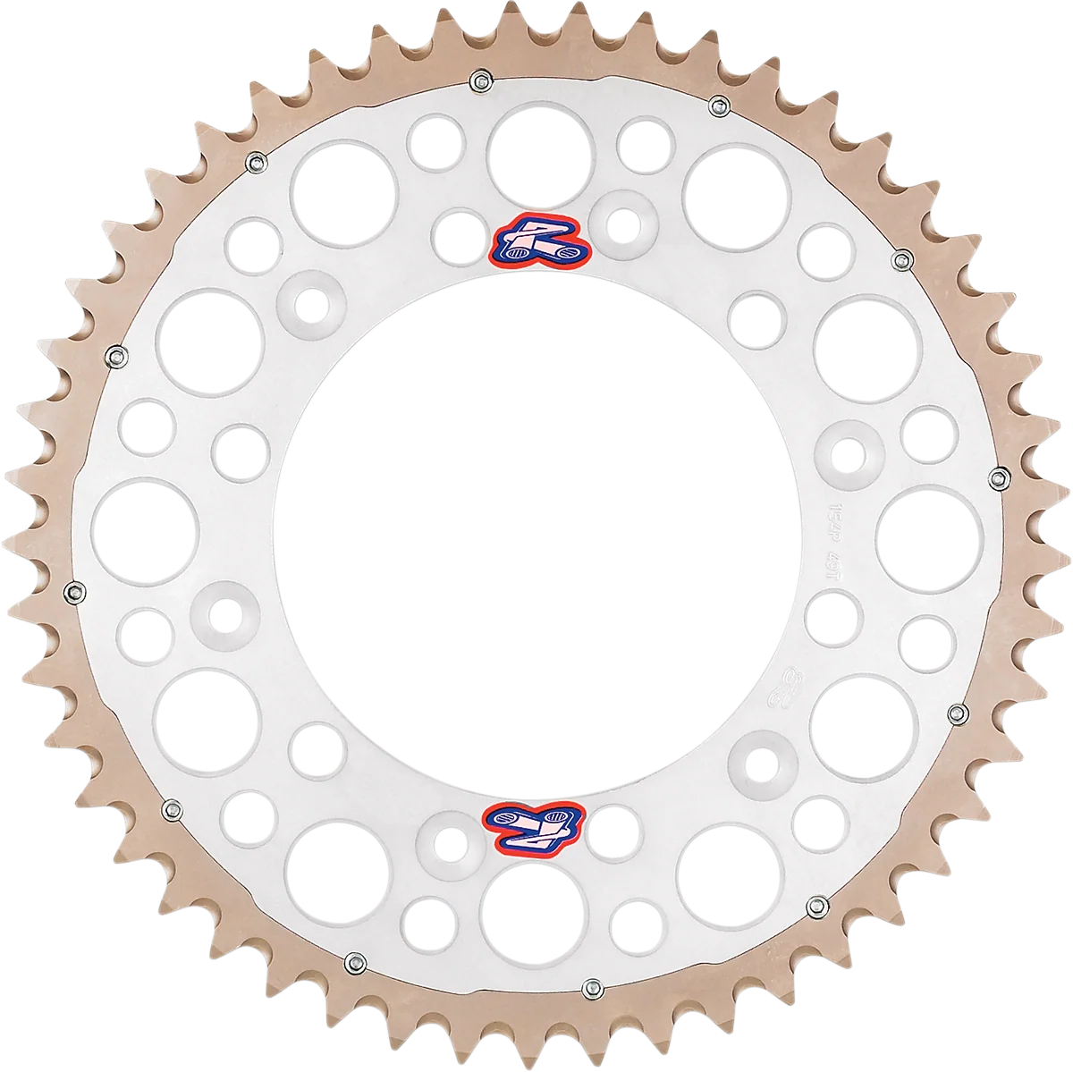 High-Quality RENTHAL Twinring Rear Sprocket - 49 Tooth - Silver 2240-520-49GPSI Genuine