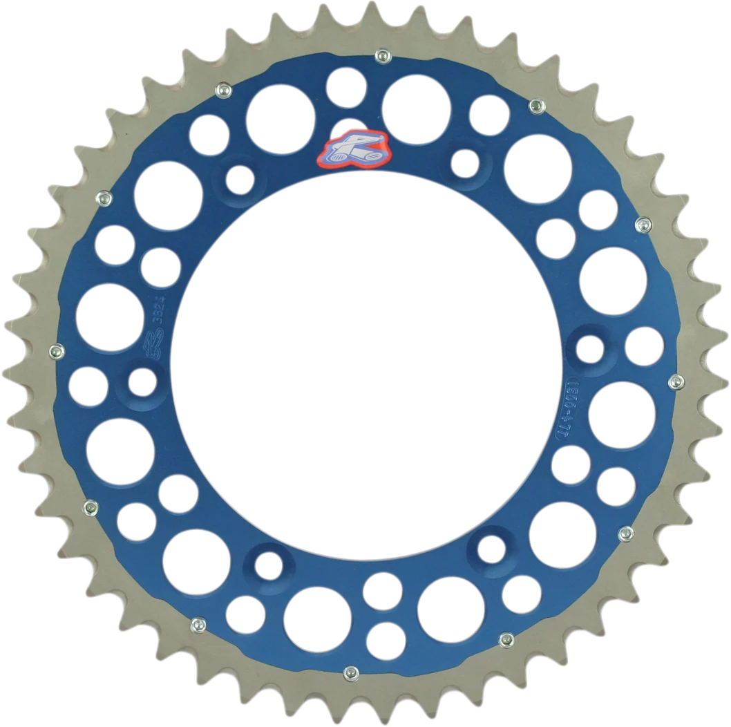 Detailed RENTHAL Twinring Rear Sprocket - 50 Tooth - Blue 1500-520-50GPBU Safe