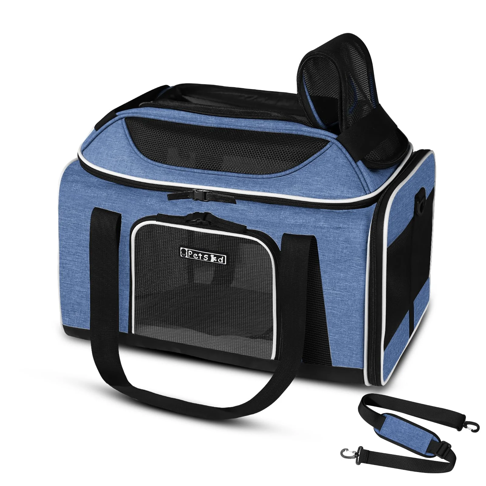 High-Performance Petskd Top-Expandable Pet Carrier — Alaska Airline for Small Pets Carefully Designed