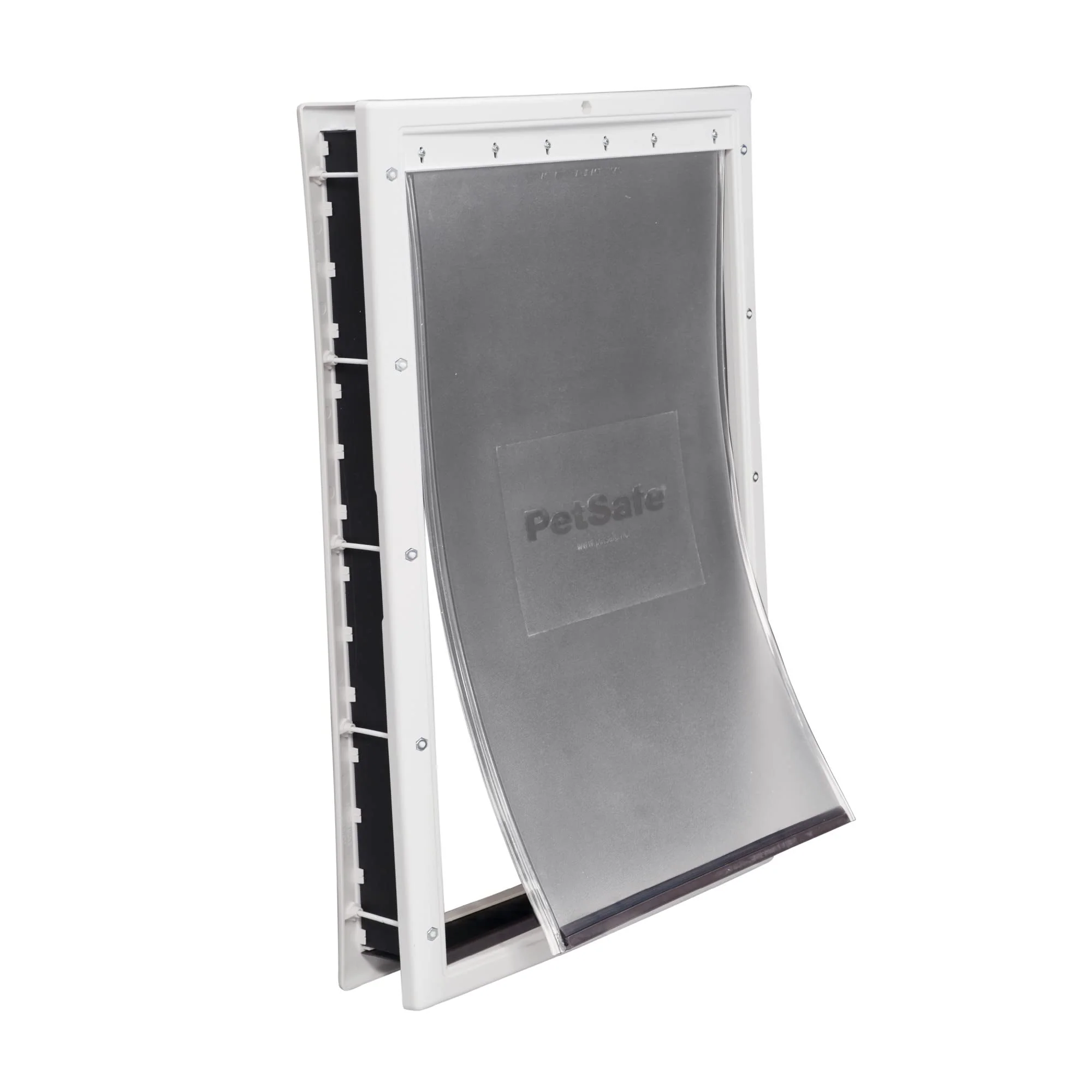 Artisan PetSafe Plastic Pet Door — Easy Install for Wood PVC Metal Paneled Doors Up to 220 lb Elite