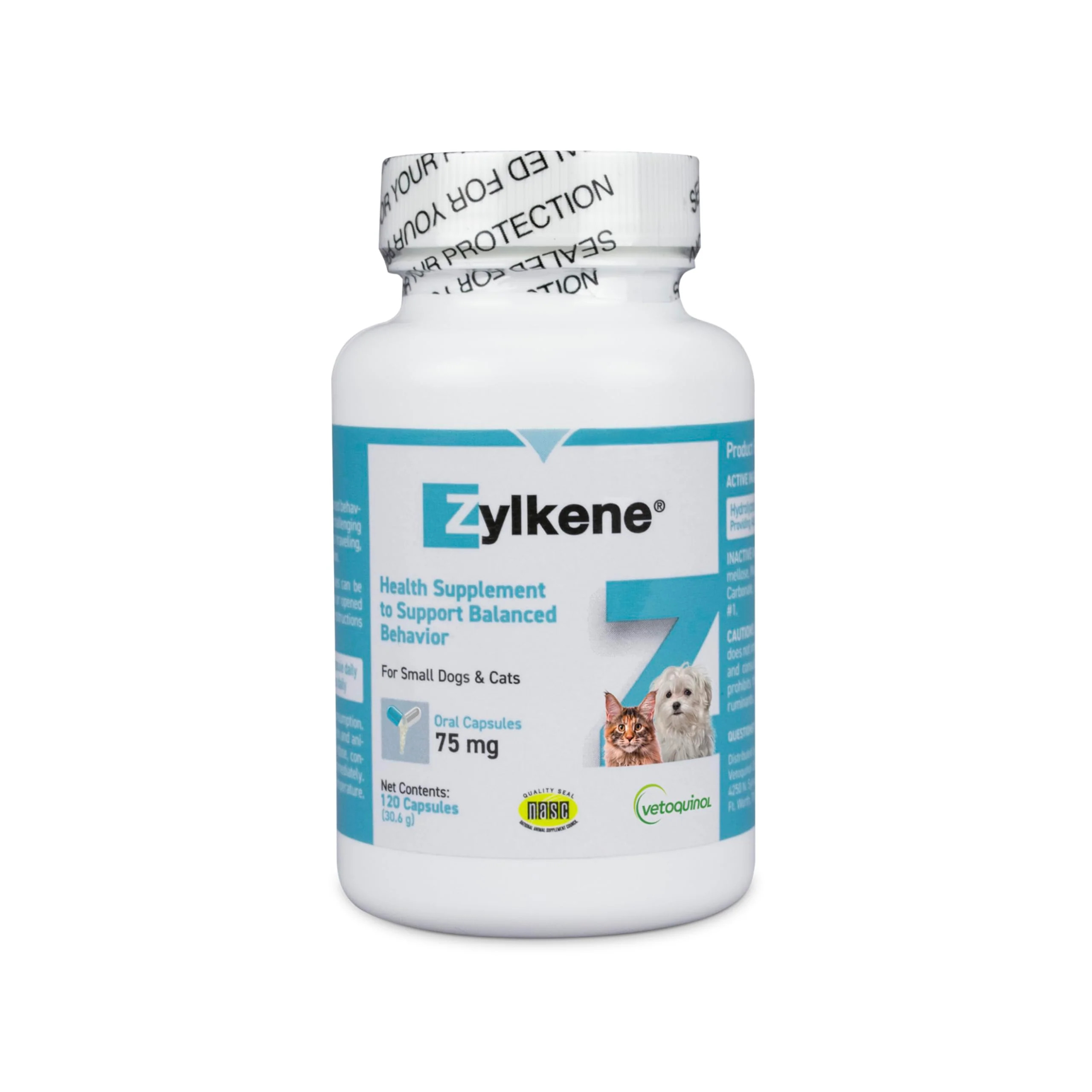 Convenient Vetoquinol Zylkene Calming Support for Small Dogs Cats 75mg Outstanding