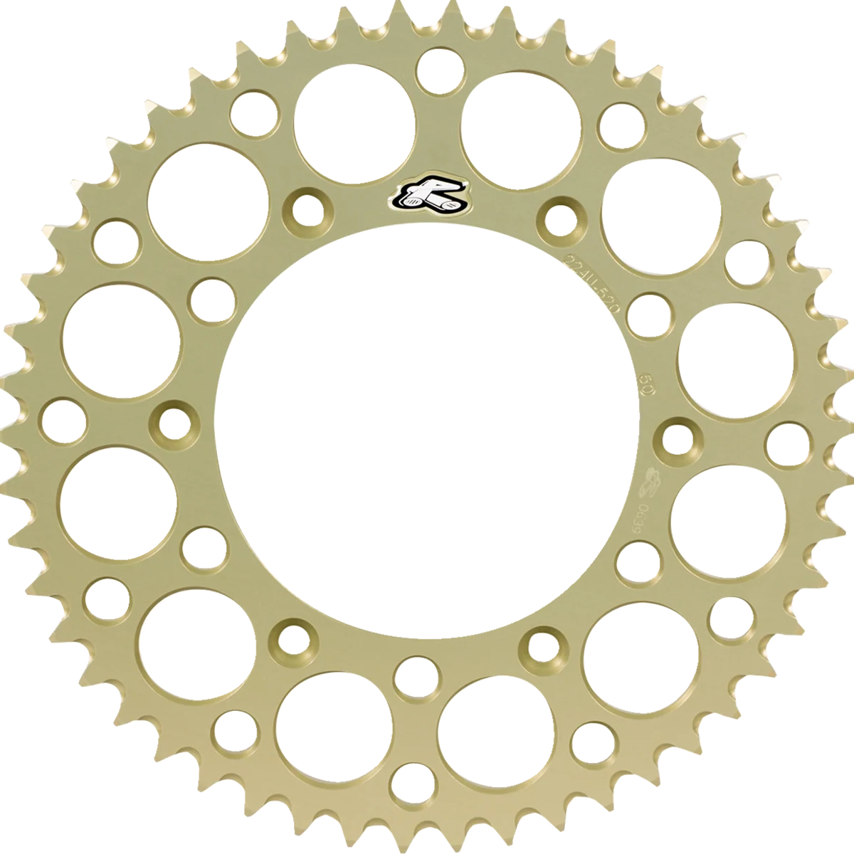Authentic RENTHAL Rear Sprocket - Aluminum - 49 Tooth - KTM Husqvarna Gas Gas 224U-520-49GPHA Enhanced