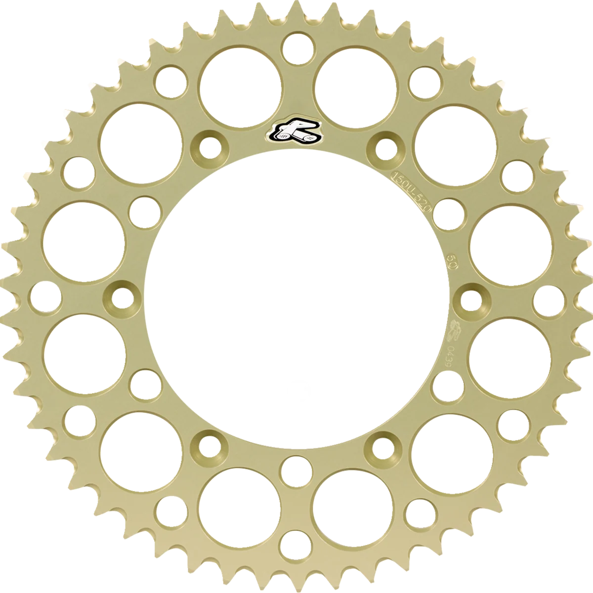 Refined RENTHAL Rear Sprocket - Aluminum - 51 Tooth - Yamaha 150U-520-51GBHA Specialty