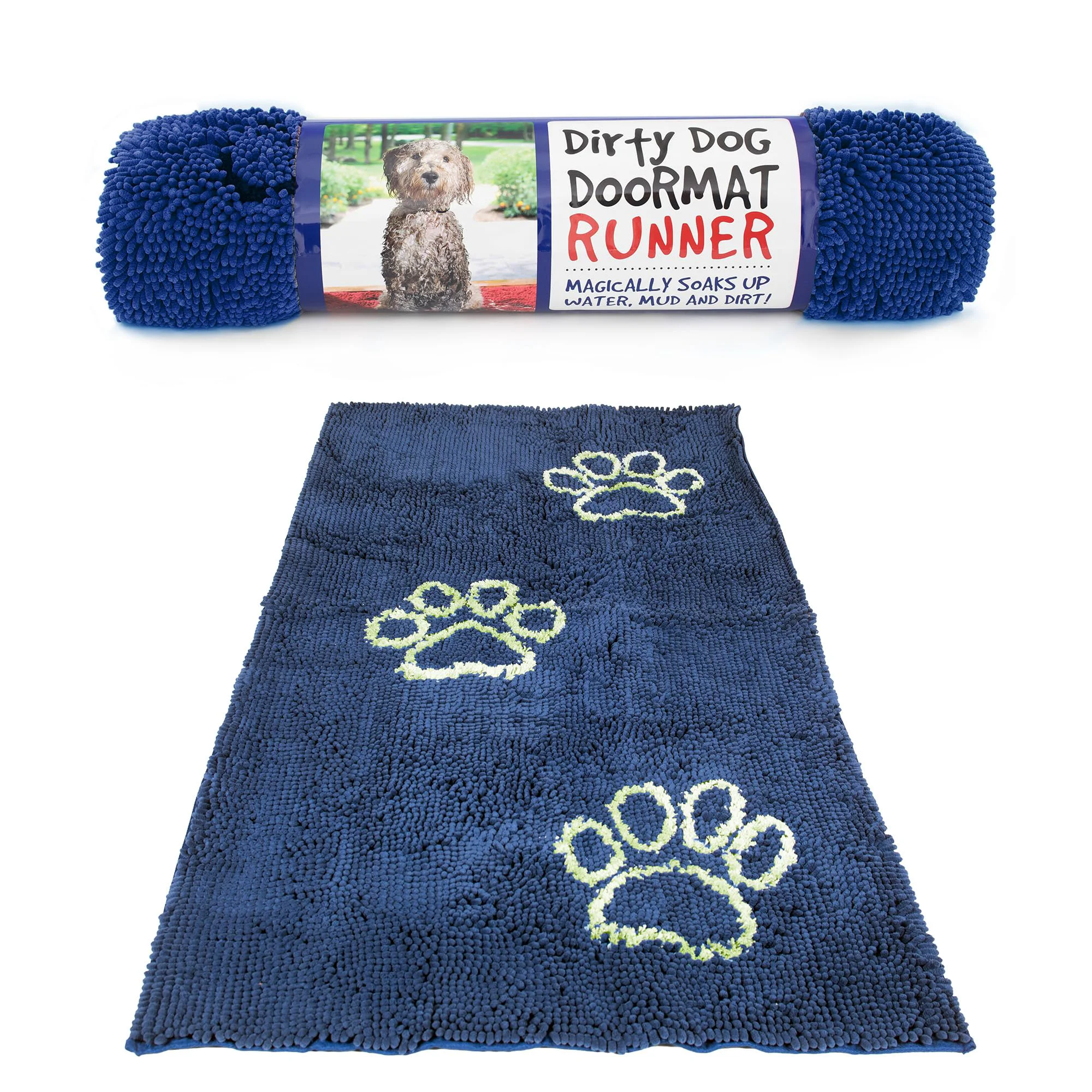 Easy-to-Use Dog Gone Smart Dirty Dog Doormat — Ultra-Absorbent Fast-Drying Dependable