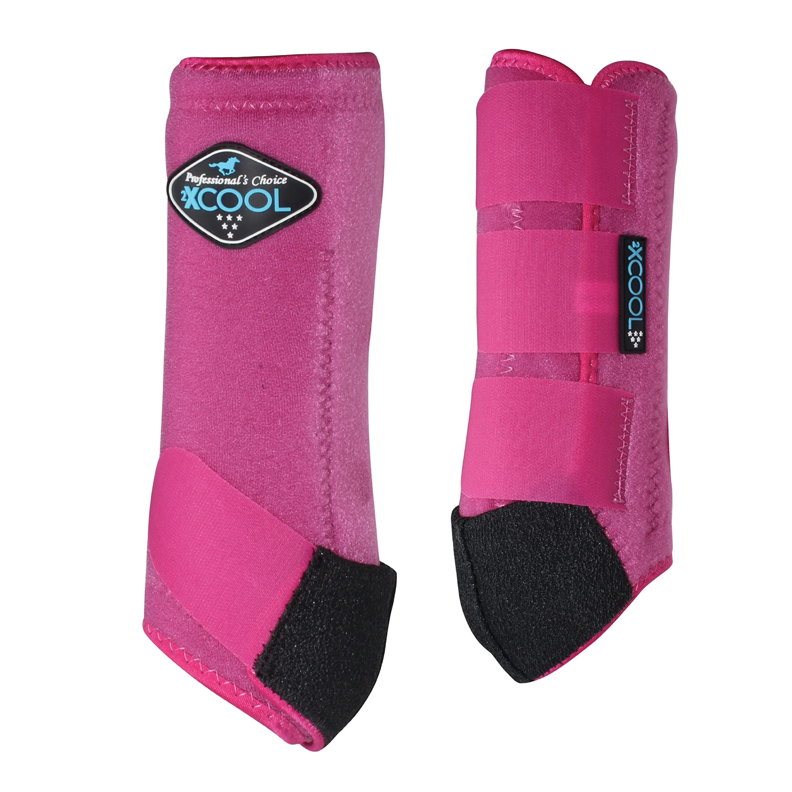 Original Professional's Choice 2XCOOL Sports Medicine Horse Boots Protective Breathable 4 Pack Small Raspberry Fast