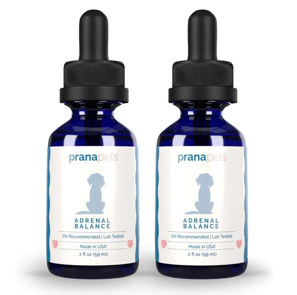 Easy-to-Use PranaPets Adrenal Balance for Dogs with Cushing's Disease — Licorice- Herbal Formula 2 Pack Efficient