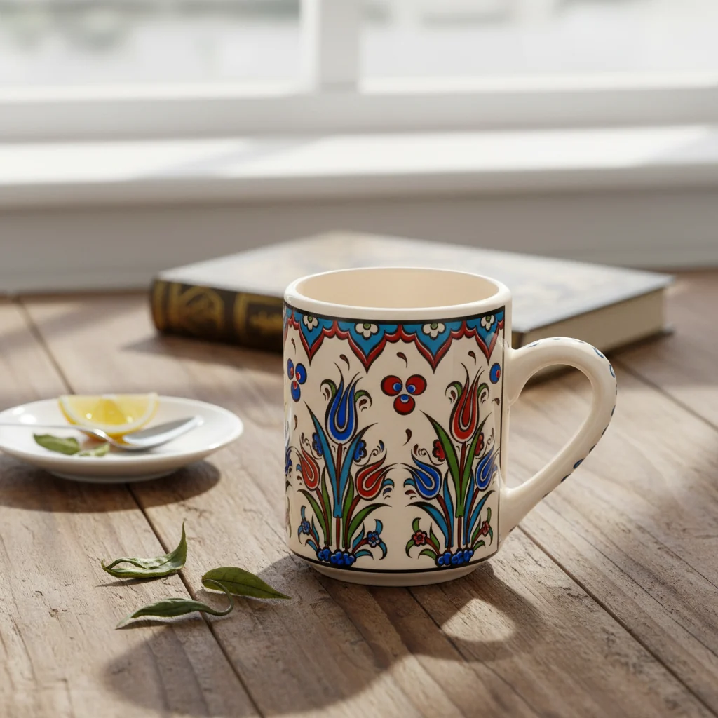 Original Design Handmade in Türkiye Ceramic Botanical Mugs - 9 Styles Mix and Match Durable