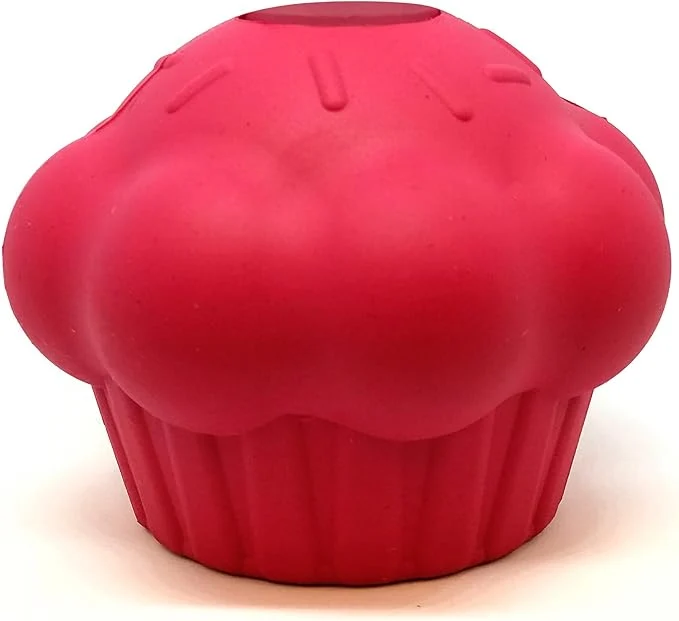Trendy SodaPup MuttsKickButt Cupcake – Durable Dog Treat Dispenser Chew Toy Made in USA from Non-Toxic Pet Safe Food Safe Natural Rubber for Mental Stimulation Problem Chewing Calming Nerves MoreAbout This Soft