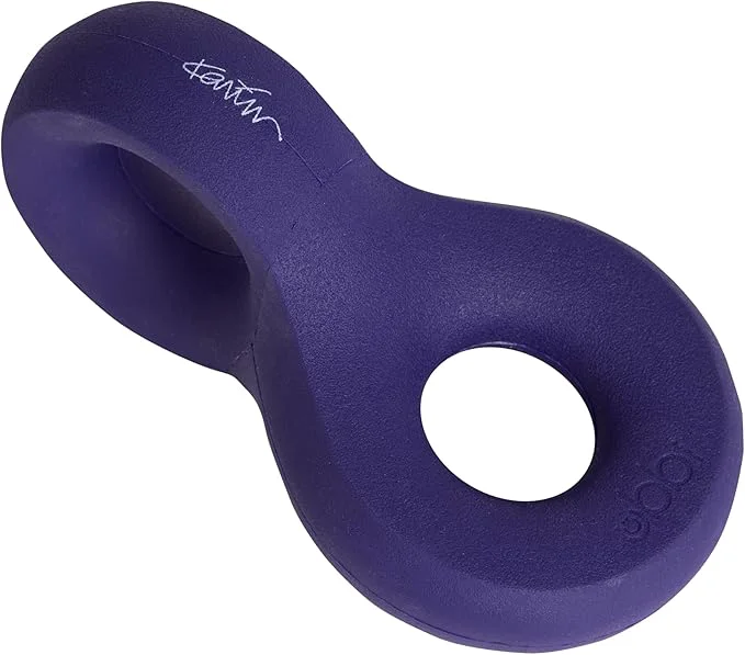 Practical Ubbi x Karim Rashid Chomp Dog Chew Toy for Medium to Large Dogs Durable Natural Rubber Interactive Bouncing Toy for Aggressive Chewers Dishwasher Safe PurpleAbout This Fine Crafted