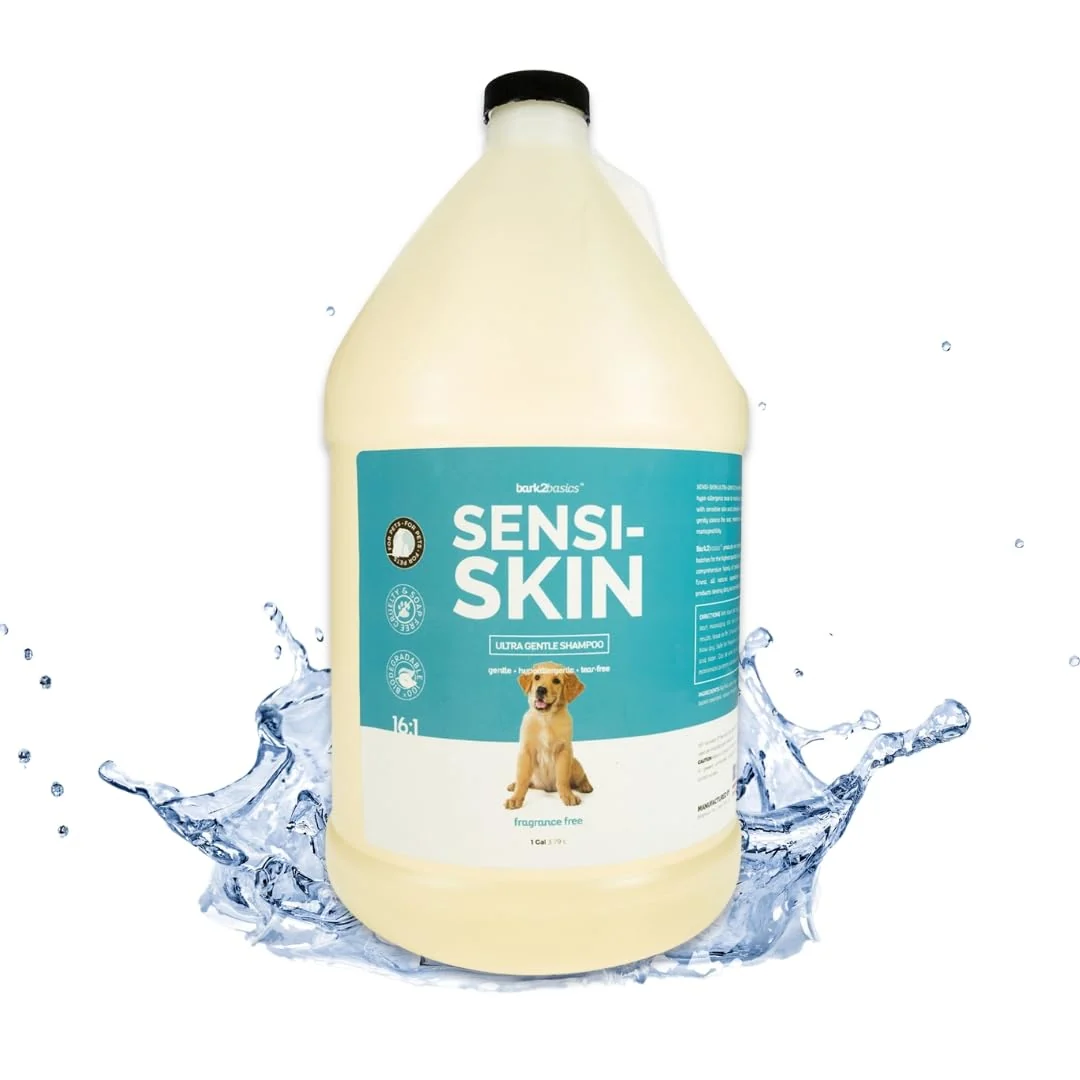 Specialty Bark2Basics Sensi-Skin Hypoallergenic Dog Shampoo – Fragrance- All-Natural 1 Gallon Consistent