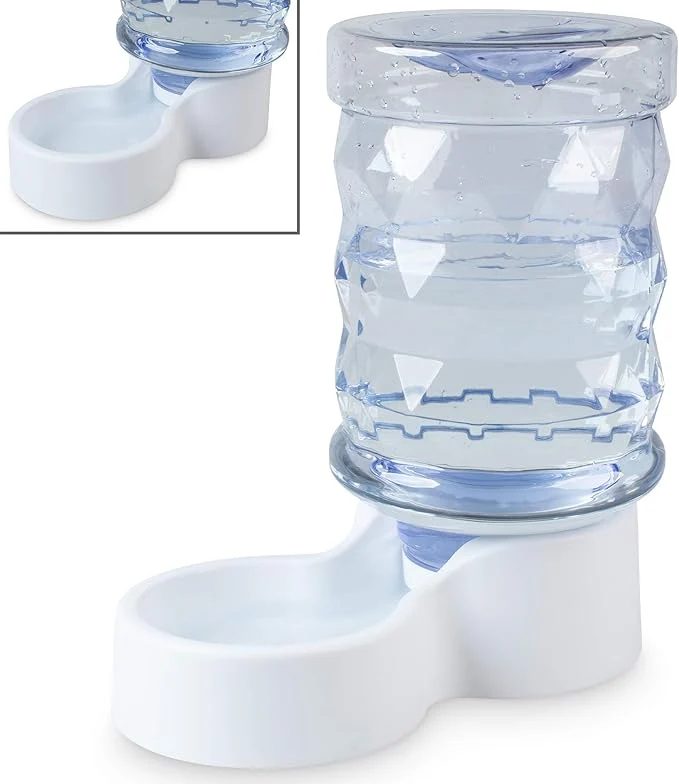Unique PetFusion H2O Gravity Pet Water Dispenser. Durable 2.5 Gallon Waterer Feeder. Automatic Station for Cats Small Medium Large Dogs TransparentAbout ThisOverview Convenient