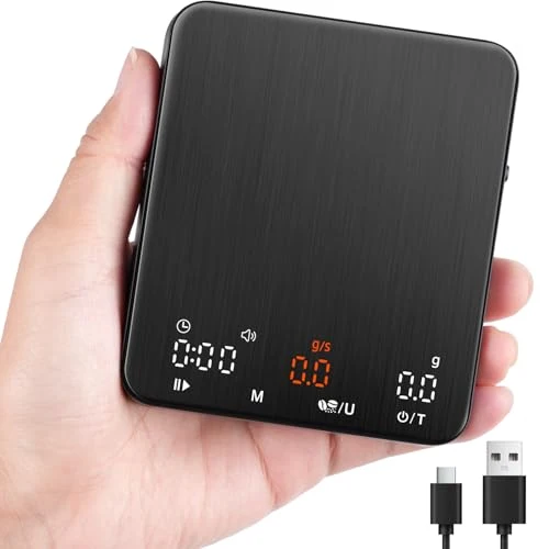 Advanced Mini Espresso Coffee Scale with Timer Flow Rate Genuine